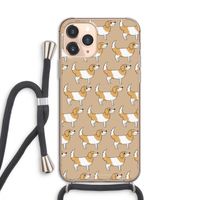 Doggy: iPhone 11 Pro Transparant Hoesje met koord