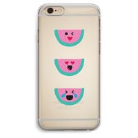 Smiley watermeloen: iPhone 6 Plus / 6S Plus Transparant Hoesje