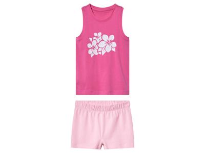 lupilu Korte kinderpyjama (Donkerroze/roze, 110/116)