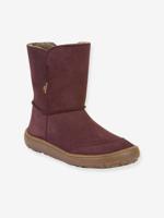 Blotevoetenlaarzen kinderen BAREFOOT TEX SUEDE Froddo bordeauxrood