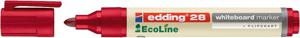 Viltstift edding 28 whiteboard Eco rond rood 1.5-3mm