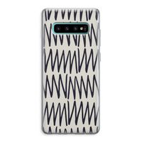 Marrakech Zigzag: Samsung Galaxy S10 Plus Transparant Hoesje