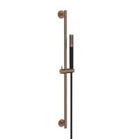 Glijstang set Wiesbaden UniMatch | 75 cm | Incl.Handdouche en Doucheslang | Messing | Rond | Brons koper/mat zwart