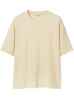 Burberry round-neck cotton T-shirt - Beige - thumbnail