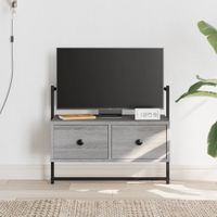 Tv-meubel wandgemonteerd 60,5x30x51 cm hout grijs sonoma eiken
