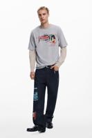 Jeans met oosters patroon - BLUE - 34