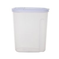 Voedselcontainer strooibus - transparant - 3 liter - kunststof - 20 x 10 x 24 cm   -
