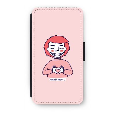 Hartje: iPhone X Flip Hoesje