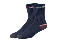 PARKSIDE 2 Paar werksokken (Donkerblauw/rood, 43-46)