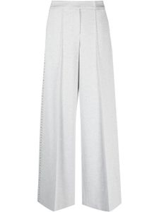 Dorothee Schumacher pantalon orné de perles à taille haute - Gris