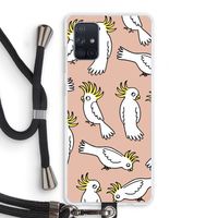 Papegaai: Samsung Galaxy A71 Transparant Hoesje met koord Papegaai: Samsung Galaxy A71 Transparant Hoesje met koord