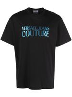 Versace Jeans Couture t-shirt en coton à logo imprimé - Noir - thumbnail