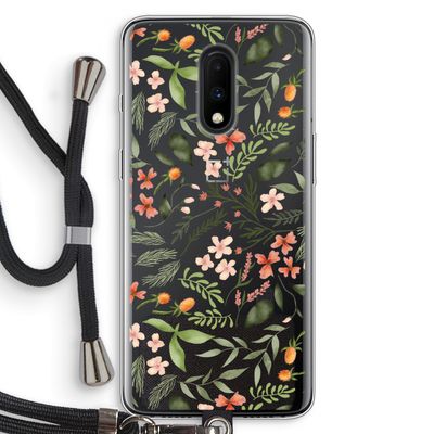 Sweet little flowers: OnePlus 7 Transparant Hoesje met koord