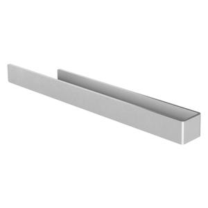 Handdoekstang zonder boren met 2 zelfklevende pads 40 cm zilver aluminium ML design