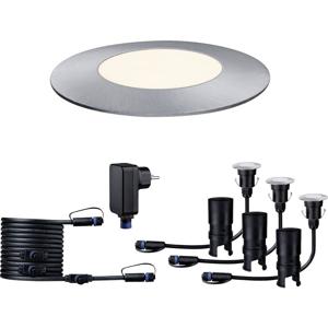 Paulmann 93697 Verlichtingssysteem Plug&Shine LED-buiteninbouwlampen (basisset) Set van 3 stuks LED 7.5 W Warmwit Zilver