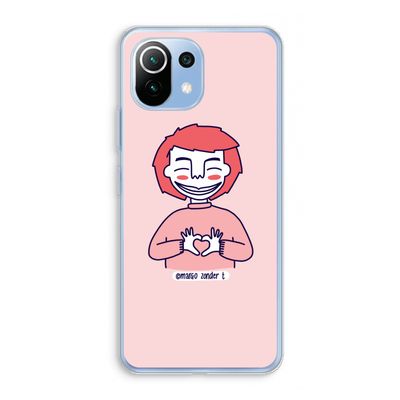 Hartje: Xiaomi Mi 11 Lite Transparant Hoesje