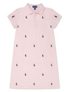 POLO RALPH LAUREN KIDS robe Polo Pony en coton - Rose