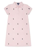 POLO RALPH LAUREN KIDS robe Polo Pony en coton - Rose - thumbnail