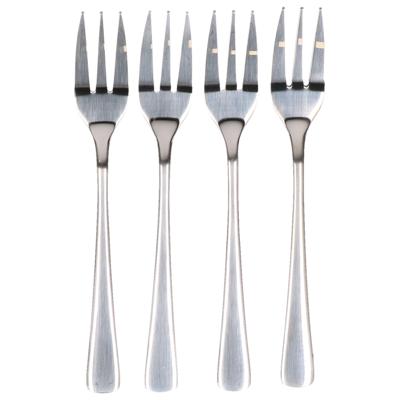 Alpina RVS taartvorkjes/gebakvorkjes - set van 40x - zilver - 15 cm - RVS