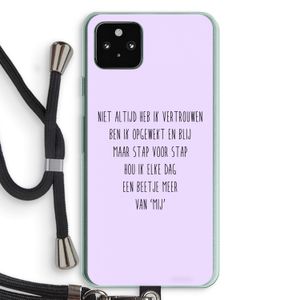 Zelfvertrouwen: Pixel 5a 5G Transparant Hoesje met koord