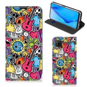 Huawei P40 Lite Hippe Standcase Punk Rock