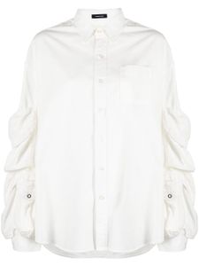 R13 chemise à poches cargo - Blanc