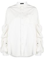 R13 chemise à poches cargo - Blanc