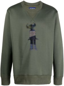 Junya Watanabe MAN sweat à détails d'appliques - Vert