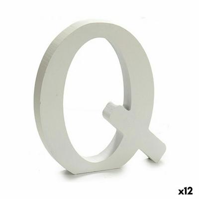 Brief Q Hout Wit (1,8 x 21 x 17 cm) (12 Stuks)