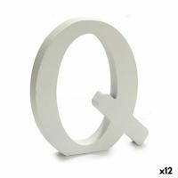 Brief Q Hout Wit (1,8 x 21 x 17 cm) (12 Stuks)