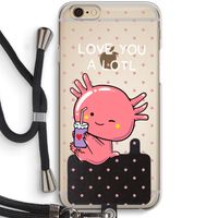 Love You A Lotl: iPhone 6 / 6S Transparant Hoesje met koord