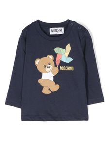 Moschino Kids sweat à imprimé Teddy Bear - Bleu