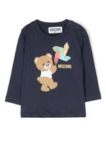 Moschino Kids sweat à imprimé Teddy Bear - Bleu