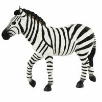 Speelgoed zebra - figuur - 12 cm - kunststof - speeldieren - dieren - speelfiguren