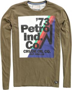 Petrol stevige zachte longsleeve army