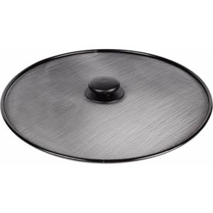Benson Spatdeksel - D29 cm - rond - met kunststof knop - zwart
