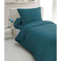 Dekbedovertrekset 2-delig - HOME LINGE PASSION - HP72065 - 82 g microvezel - 140 x 200 cm - Eendenblauw