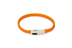 Beeztees safety gear dogini - hondenhalsband - usb - oranje - 35x1 cm
