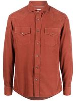 Brunello Cucinelli chemise à poche à rabat - Orange