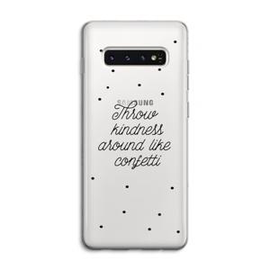 Confetti: Samsung Galaxy S10 4G Transparant Hoesje