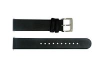 Horlogeband Mondaine BM20026 Leder Zwart 16mm - thumbnail