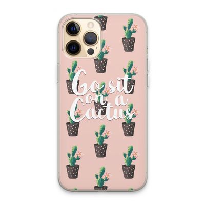 Cactus quote: iPhone 13 Pro Max Transparant Hoesje