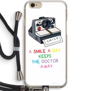 Smile: iPhone 6 / 6S Transparant Hoesje met koord