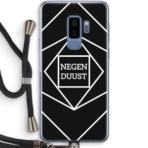 Negenduust geometrisch: Samsung Galaxy S9 Plus Transparant Hoesje met koord