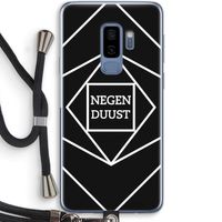 Negenduust geometrisch: Samsung Galaxy S9 Plus Transparant Hoesje met koord