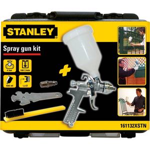 Stanley Verfspuit met Accessoires 161132XSTN - Reservoir 0.6L - Max. 4Bar - Incl. Opbergkoffer - Zilver