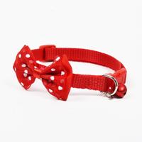 Verstelbare Bow knoop Bell kraag kat hond kragen huisdier benodigdheden (rood)