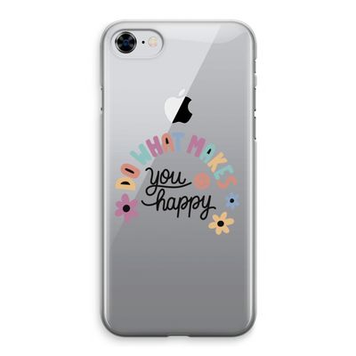 Happy days: iPhone 8 Transparant Hoesje