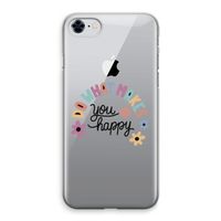Happy days: iPhone 8 Transparant Hoesje