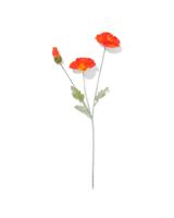 HEMA Kunstbloem 55cm klaproos plastic rood (rood)